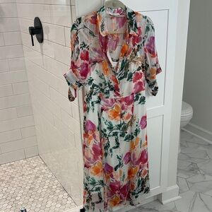 Calvin Klein Multicolor Floral Dress